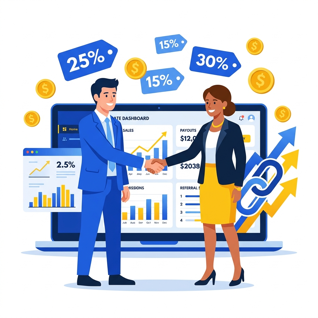 Elite Affiliate Partnership Illustration